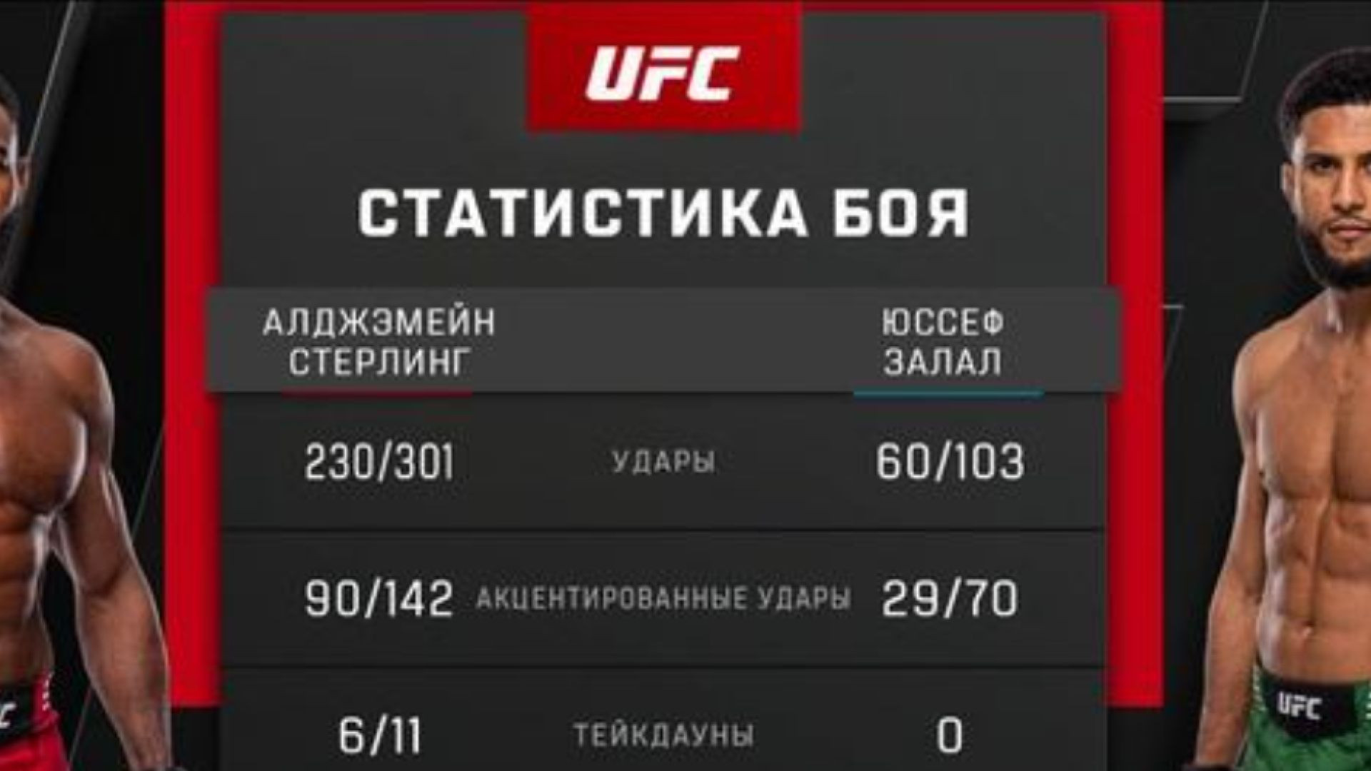 Полный бой: Алджэмейн Стерлинг - Юсуф Залал (26.04.2026)